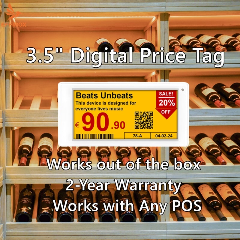 3.5 Inch 4 Color Electronic Shelf Labels