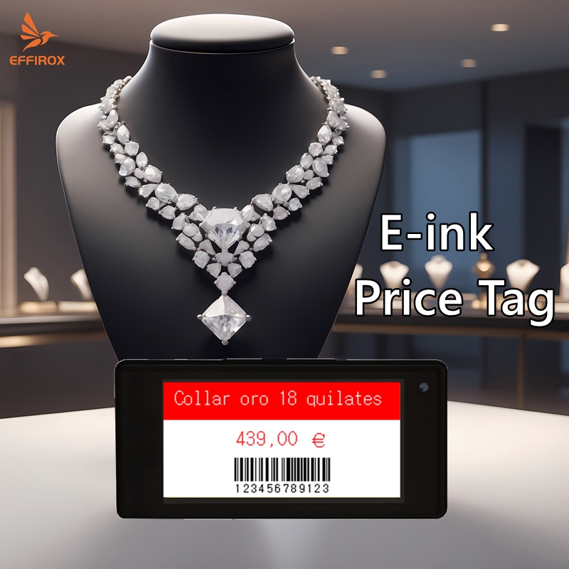 2.13 inch 4 Color E-ink Price Labels, Black Frame